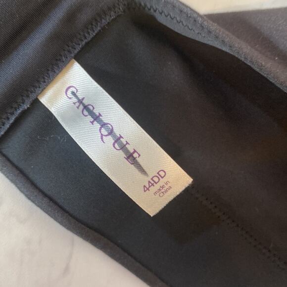 Cacique Black Invisible Backsmoother Lightly Lined Balconette Bra 44DD - Picture 8 of 10